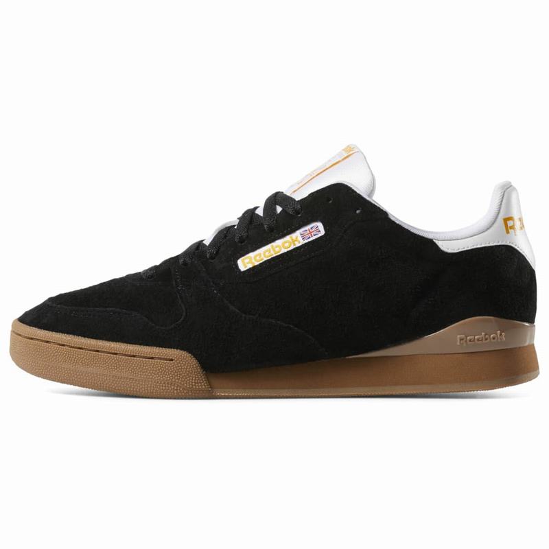 Tenisi Reebok Phase 1 Barbati Negrii/Aurii/Albi Romania TR4991QI